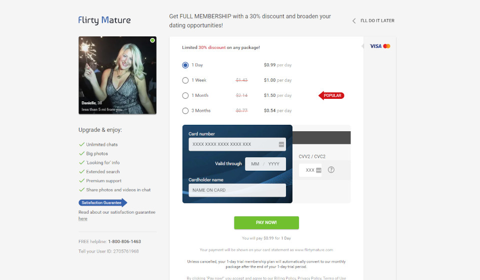 FlirtyMature prijzen