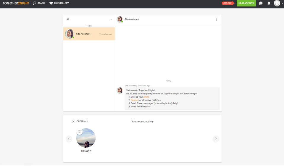 Aplicación móvil Together2Night