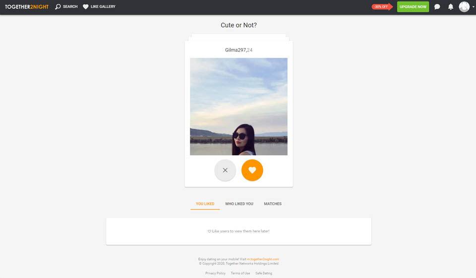 Directrices de registro para Together2Night