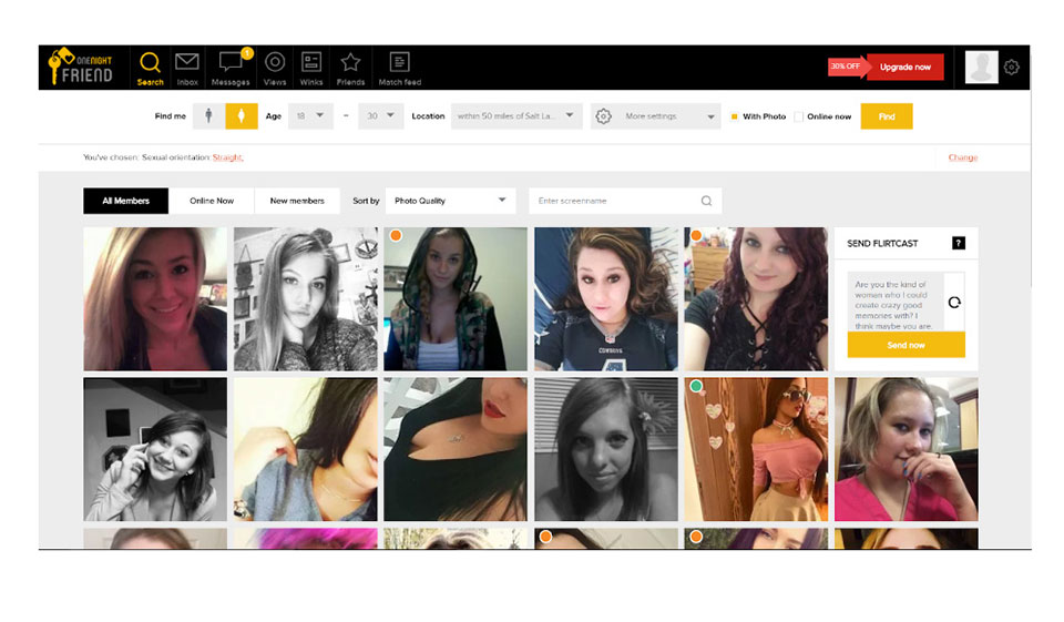 Design und Benutzerfreundlichkeit von OneNightFriend